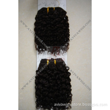 100% Human Hair Unprocessed Jerry Curl for Afro (AV-S018)